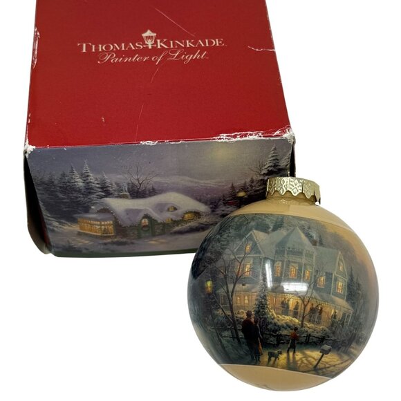 Thomas Kinkade 2011 Limited Edition Holiday Ornament Box Sears Christmas House - Picture 2 of 7